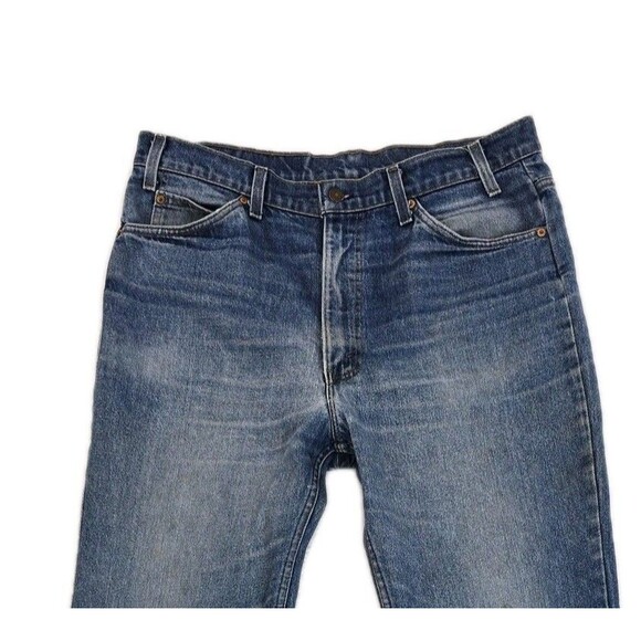 Vintage Levis 517 Jeans Mens 38x32 Denim Bootcut Orange Tab Made in USA 80s - Picture 7 of 16